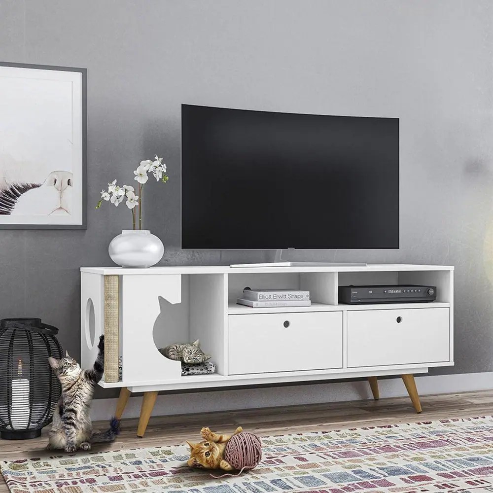 Rack retro branco vazado Extra