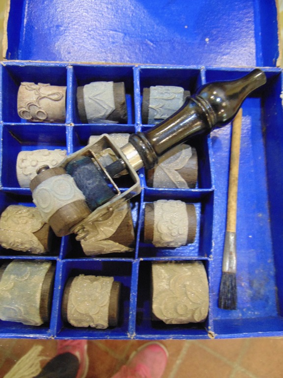 What are these roller stamps for? Antiques Board