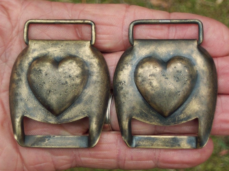 Brass Cavalry Horse Harness Bridle Buckles,Confederate site Civil War