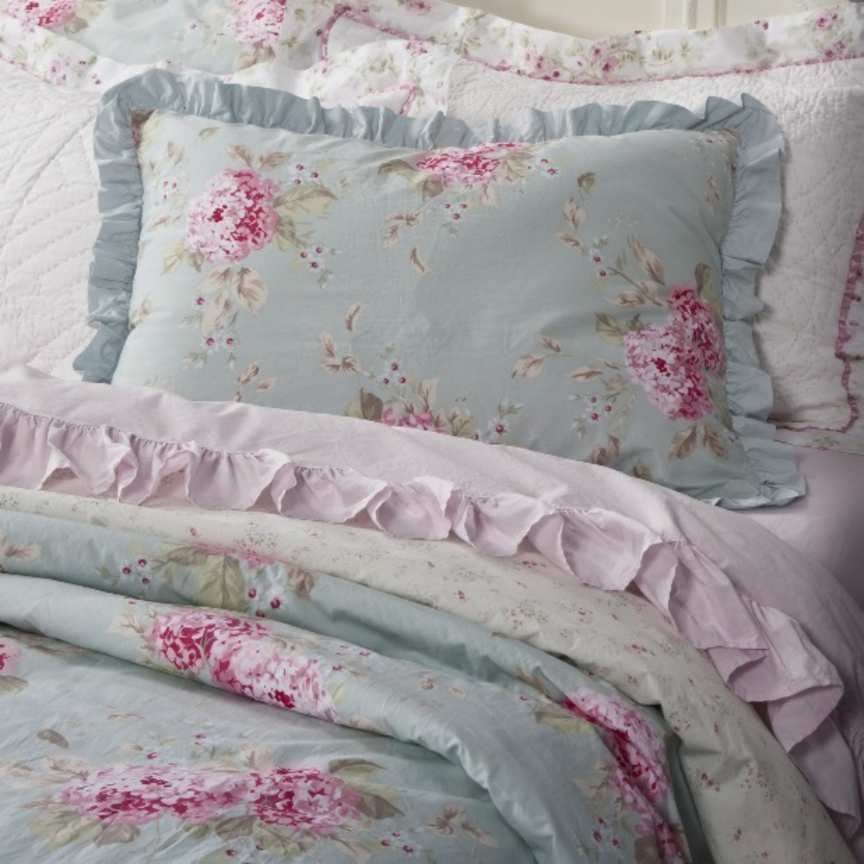Rachel Ashwell Simply SHABBY CHIC Duvet &Sham SETBelle HYDRANGEA Rose