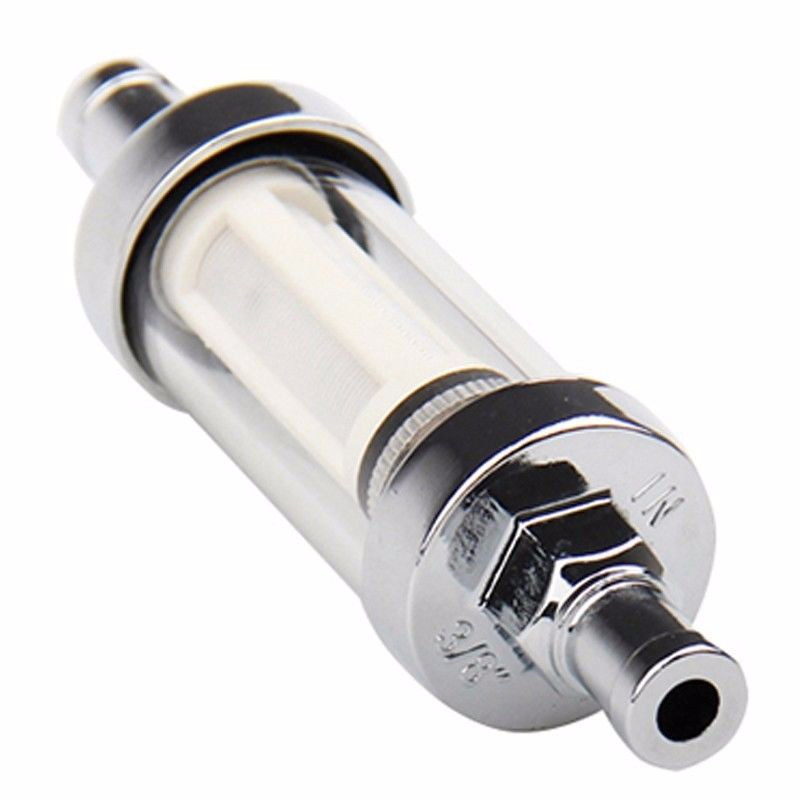 Chrome Clear View Fuel Filter Fits 3/8" ID Hose PAL High Performance eBay