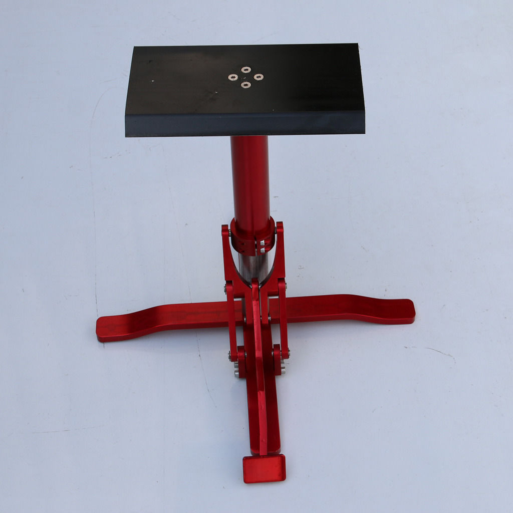 Adjustable FOOT PEDAL LIFT STAND ATV MOTORCYCLE DIRT BIKE MX BLACK TA eBay