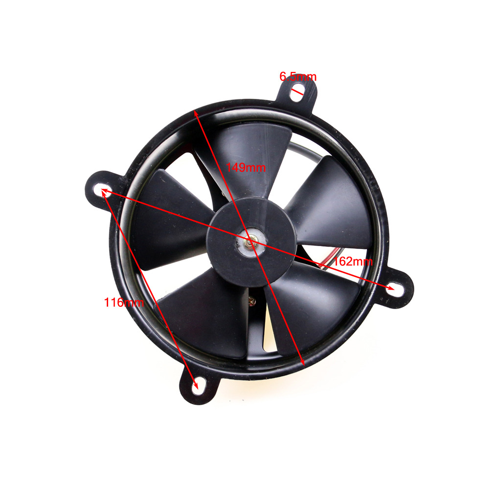 New 6 Inch 12V Radiator Electric Cooling Fan 150c 200cc Quad Dirt Bike