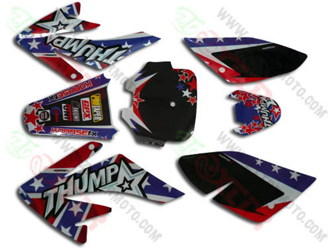 NEW 3M Graphic Decal Sticker for Honda Dirt Pit Bike CRF70 THUMP US