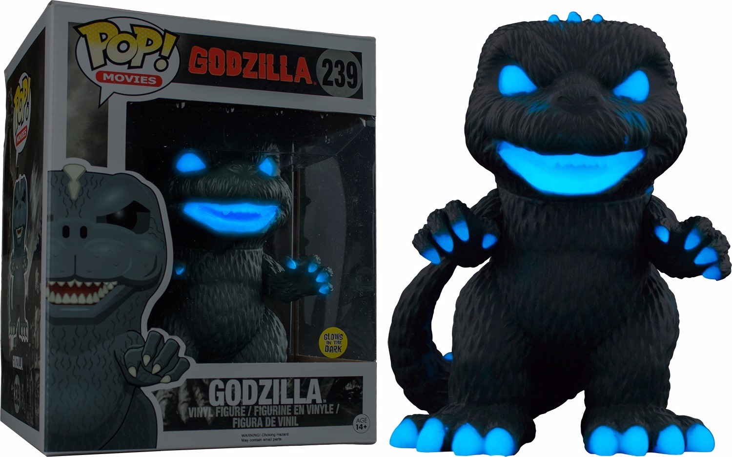 Funko Pop! Godzilla Atomic Breath GID Exclusive 6" Vinyl Action Figure