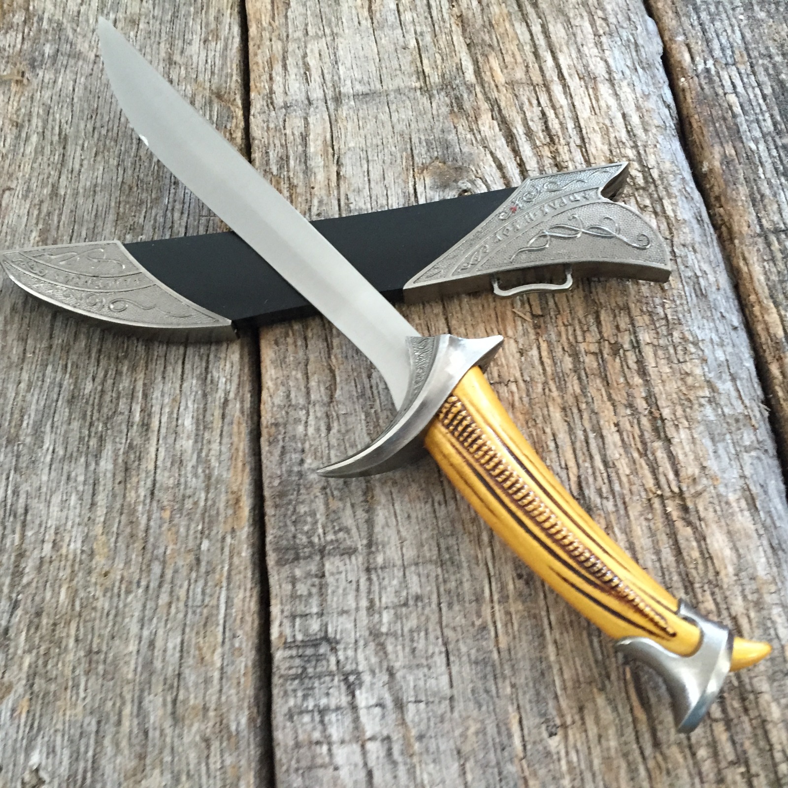 Young WIZARD 11 1/2" Cosplay Fantasy Medieval DAGGER Knife w/Scabbard