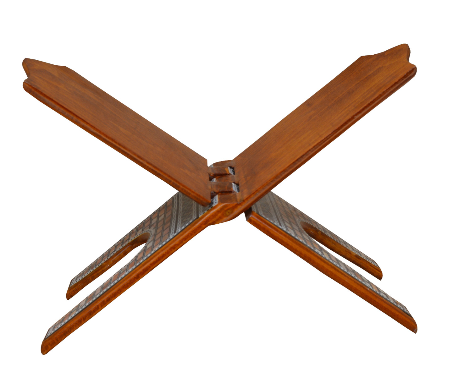 Islamic Quran Koran Holder Stand, Handcrafted Inlaid Wood Muslim