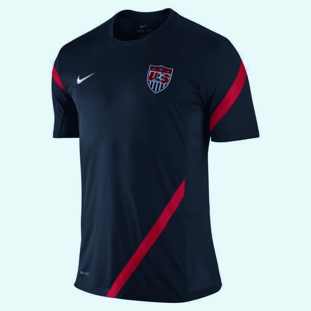 NEW Mens M NIKE US USA NATIONAL TEAM Navy Blue Training Top Soccer