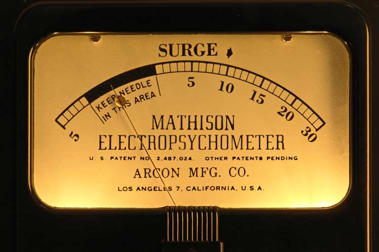 HISTORIC HUBBARD MATHISON SCIENTOLOGY EARLIEST EMETER CIRCA
