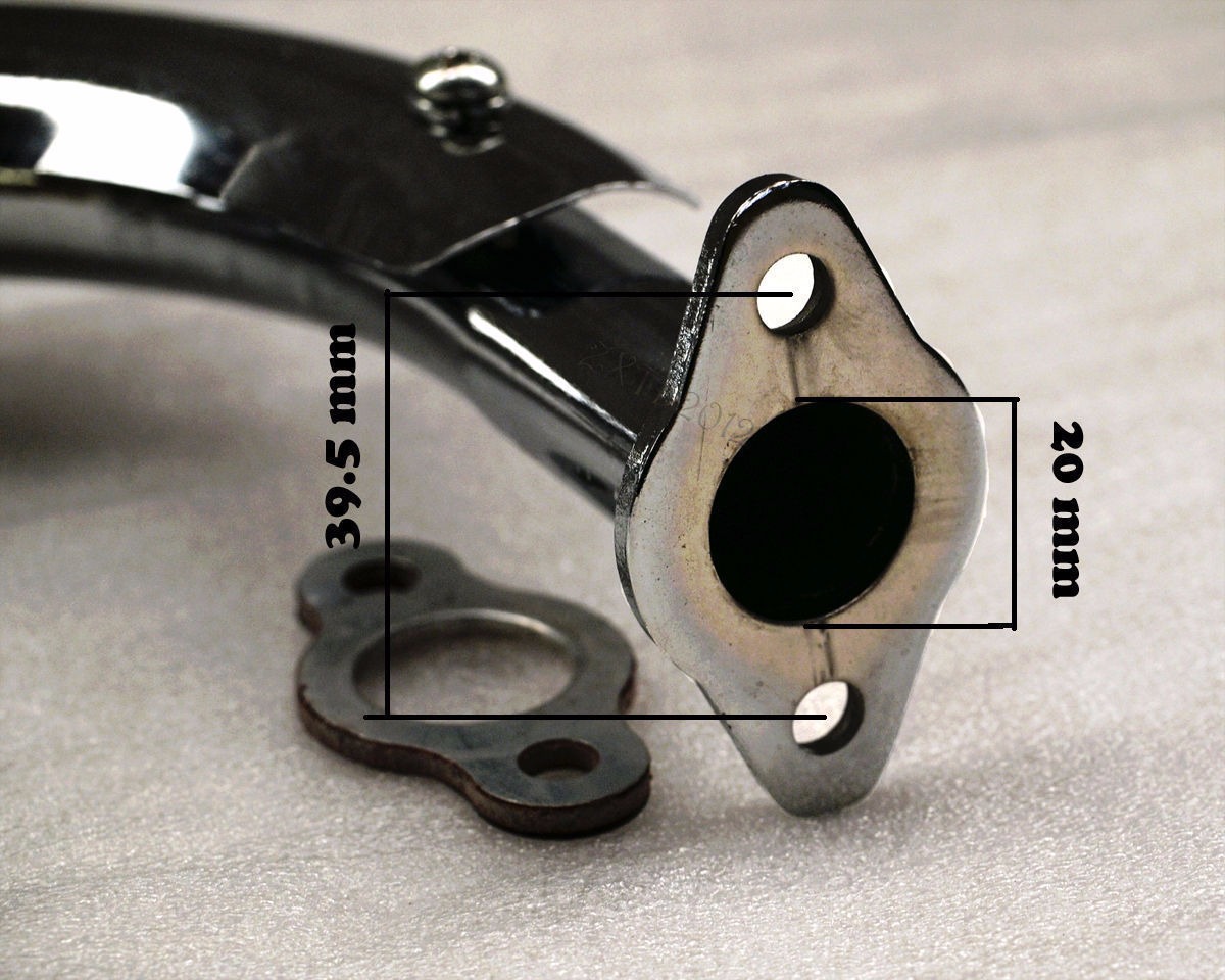 Exhaust Muffler Pipe 2 Stroke 49cc 66cc 70cc 80cc Motorized Push Bike