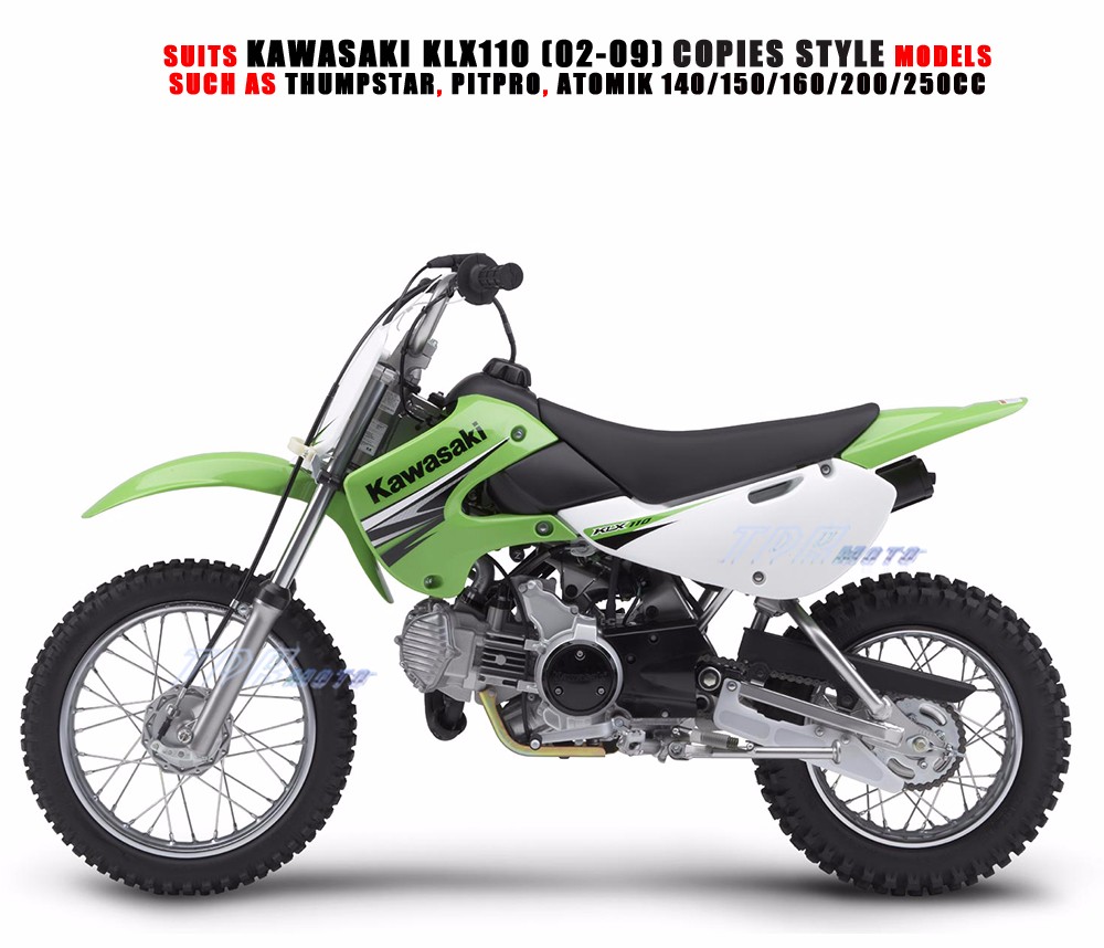 KLX 110 PLASTICS KIT 125/140/150/160/200CC Dirt BIKE DHZ ATOMIK PITPRO