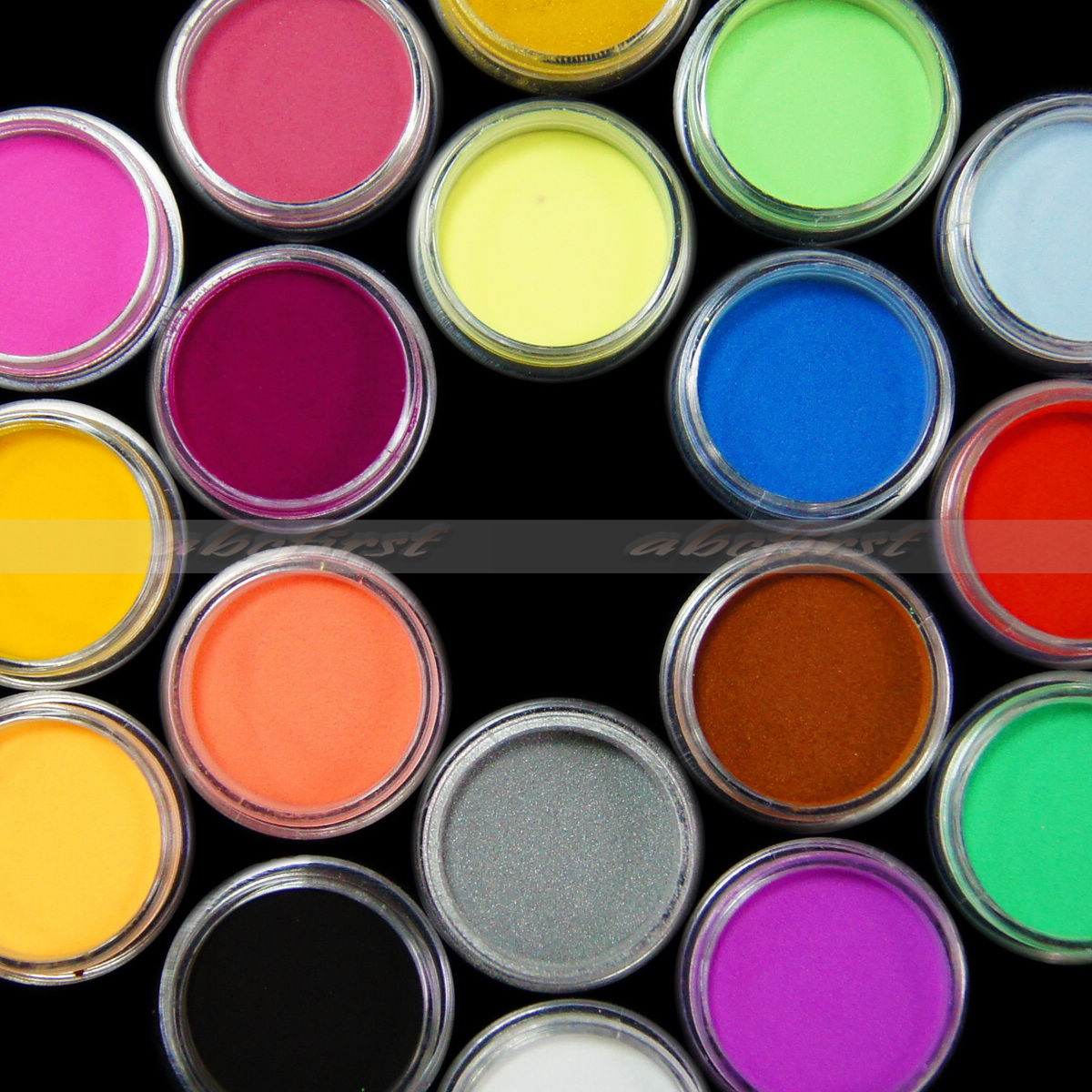 18 Pcs colors Sculpture Carving Acrylic Powder Tips Nail Art Decoration Set eBay