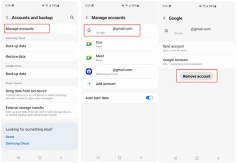 3 – حذف حساب Gmail عن بعد من Android