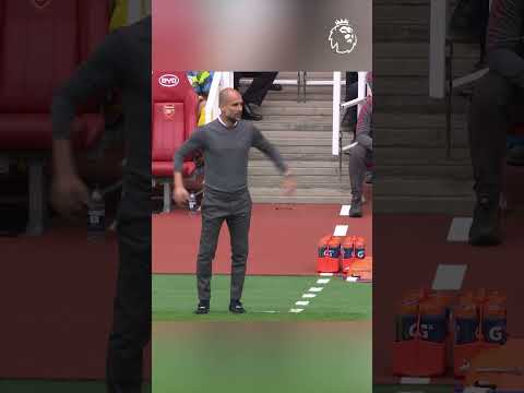 Pep Arteta React To Man City Goal V Arsenal