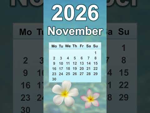 November 2026 Calendar
