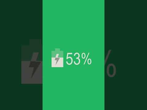 Battery Persentage Green Screen