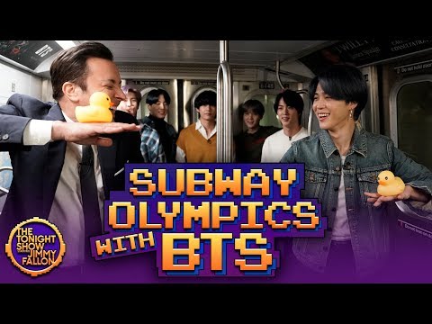 Subway Olympics With BTS The Tonight Show Starring Jimmy Fallon