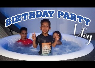 Twins 9th Birthday Party VLOG