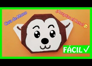  EASY Paper Monkey Face STEP BY STEP Origami Animal Origami