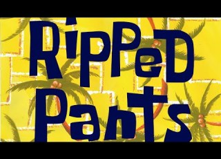SpongeBob Title Card Ripped Pants Season 4 8 Style