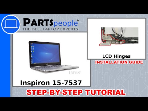 Dell Inspiron 15 7537 P36F001 LCD Hinges How To Video Tutorial