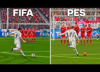 Cristiano Ronaldo Free Kicks FIFA Vs PES From 2004 To 2022