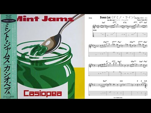 Domino Line Casiopea Jazz Guitar Transcription