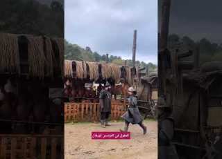 كواليس تصوير المؤسس اورهان المغول شكل المسلسل نار المؤسس اورهان Orhan Kurulusorhan