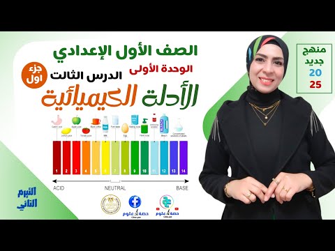 الدرس الثالث جزء أول الأدلة الكيميائية علوم أولى إعدادي منهج جديد ٢٠٢٥ ترم ثاني الدرس الثالث جزء أول الأدلة الكيميائية علوم أولى إعدادي منهج جديد ٢٠٢٥ ترم ثاني