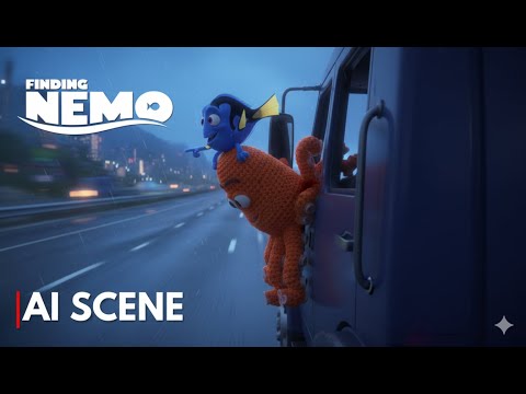 FINDING DORY Dory Hank Escape The Hijack Truck On The Way To The Ocean Reimagined By AI