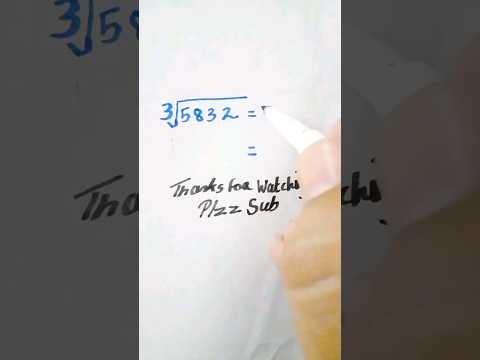 Cube Root Of 5832 Shorts Math Maths Mathematics Mathtricks