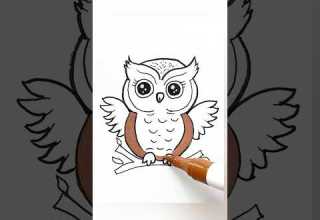 Cute Owl Drawing Shorts Trending Drawing Art Owl Easy Simple Doodle Draw Shorts Shortfeed