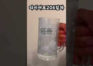 물의 물 다이어트 206일차