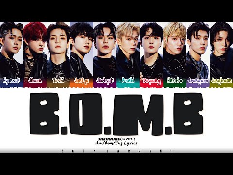 TREASURE B O M B Lyrics Color Coded Han Rom Eng