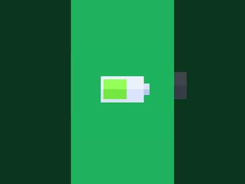 Battery Charge Icon Green Screen Humloart