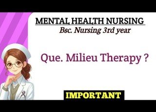 Milieu Therapy Mental Health Nursing B Sc Nursing 3rd Year GNM Simple And Easy Notes