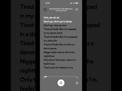 Everybody Dies In Their Nightmares XXXTentacion Lyrics Everybody Dies In Their Nightmares XXXTentacion Lyrics