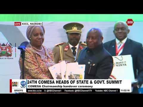 Outgoing COMESA Authority Chair Evariste Ndayishimiye Launches The 2024 COMESA Annual Report