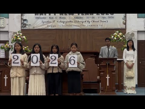 HAPPY NEW YEAR 2026 DYNA PROGRAMME MAWHREI LOCAL CHURCH 1 JANUARY 2026 THURSDAY NIGTH ECM