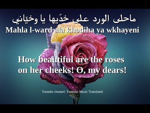 Hedi Jouini Maftoun Bkhazrit Aineha Tunisian Lyrics English Translation مفتون بخرزة عينيها