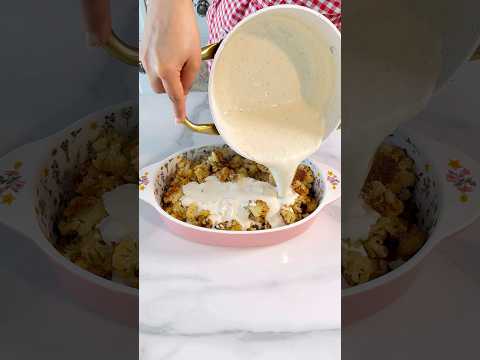 صينية زهرة بالطحينة واللبن رح تدمنوها طبخ