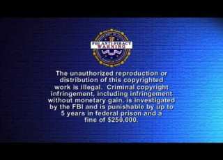  FBI Anti Piracy Warning
