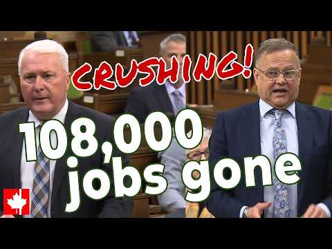 108 000 JOBS GONE Conservatives EXPOSE Liberals Economic Failure Question Period 13 Mar 2026