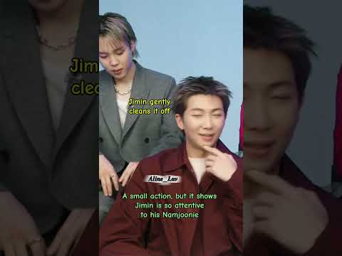 A Small Action But It Shows Jimin Is So Attentive To His Namjoonie Minimoni Bts