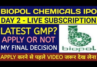Biopol Chemical IPO Biopol Chemical IPO Review Biopol Chemical IPO Gmp Today Biopol Chemicals Biopol 