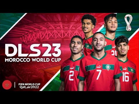 تحميل دريم ليج 2023 مود منتخب المغرب بأخر الاطقم DLS 23 MOROCCO WORLD CUP تحميل دريم ليج 2023 مود منتخب المغرب بأخر الاطقم DLS 23 MOROCCO WORLD CUP