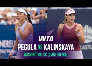 Jessica Pegula Vs Anna Kalinskaya 2026 Washington DC Quarterfinal WTA Match Highlights