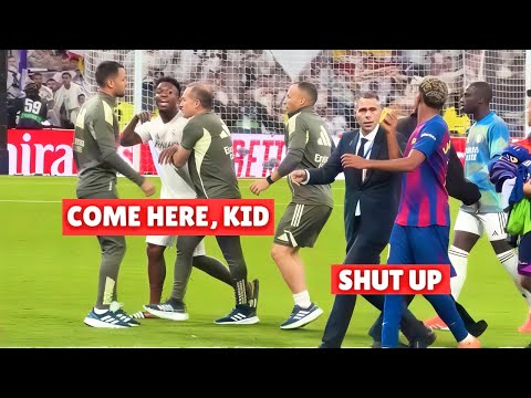 Vinicius Jr GOES OFF At Lamine Yamal Real Madrid Vs Barcelona Fight