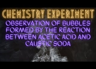  Bubble Formation Due To The Reaction Between Acetic Acid And Caustic Soda H D Video