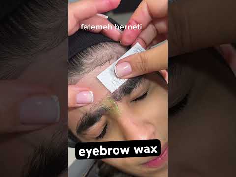 انجام وکس ابرو های پیوسته ابروهایی که از پیشانی به هم وصل میشن ابرو ترفند آموزشی اصلاح